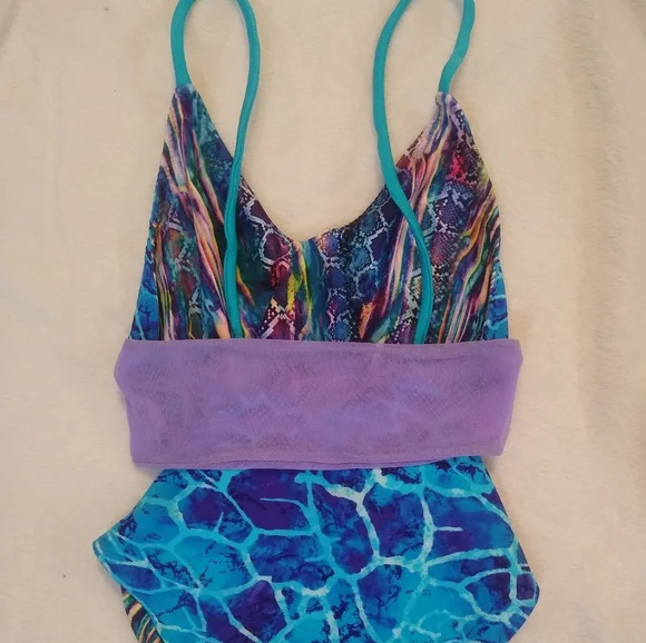 Savage swim reversible "STRIKER" one piece Swimsuit bikini bathing suit sz SMALL - Picture 3 of 12